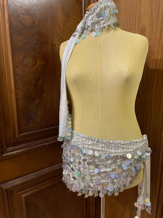 Ceinture perlée + serre tête