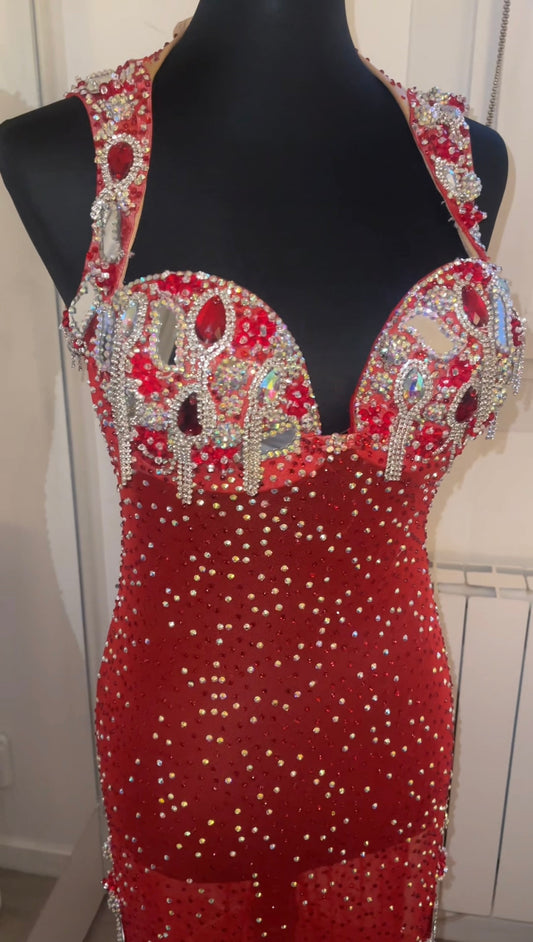 Costume rouge 1piece Taille S/M