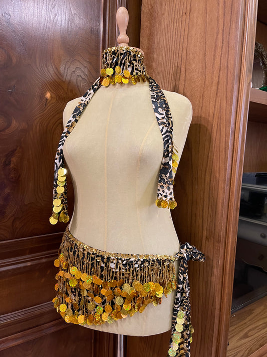 Ceinture perlée + serre tête