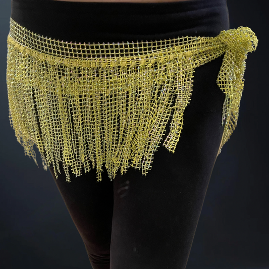 Ceinture à stras jaune